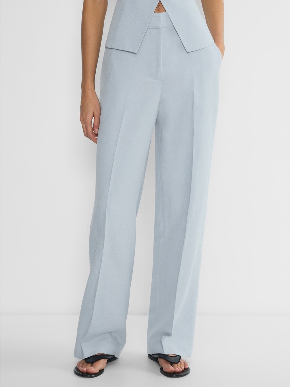 NWT Aritzia The Limitless Pant CruiseLinen Dew Blue